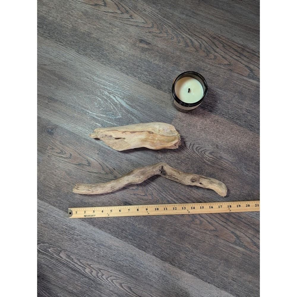 Driftwood So Cal CA Beach Ocean Wood Sculpture Art Crafts Garden Decor Lot Of 2 - Picture 7 of 15